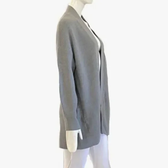 NEW!!!Merino Wool Blend Rib Long Wrap Sweater